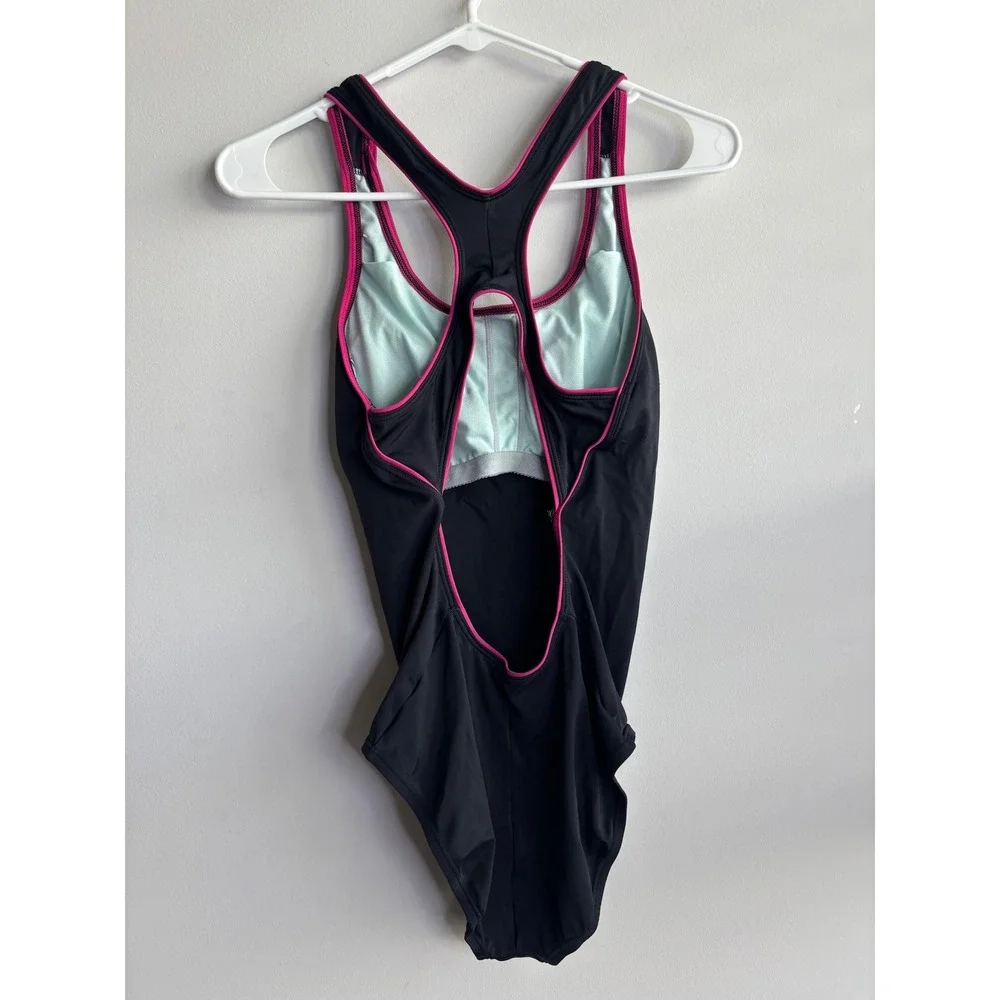 Nike Black One Piece Swimsuit Women Size 10